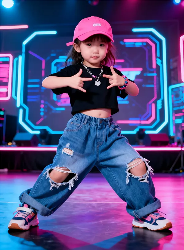 Everyone sings and dances | The little girl under the AI ​​streetlight