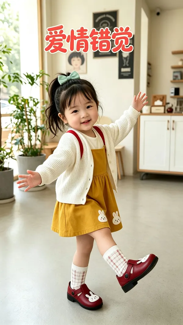 Cute baby square dance 🔥 "Love Illusion"